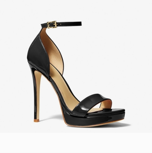 New! Jordyn Patent Leather Platform Sandal - Picture 1 of 8